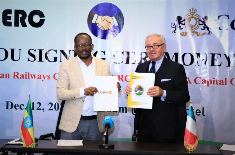 Ethiopian Railways Corporation Signs MoU with COIPA Capital