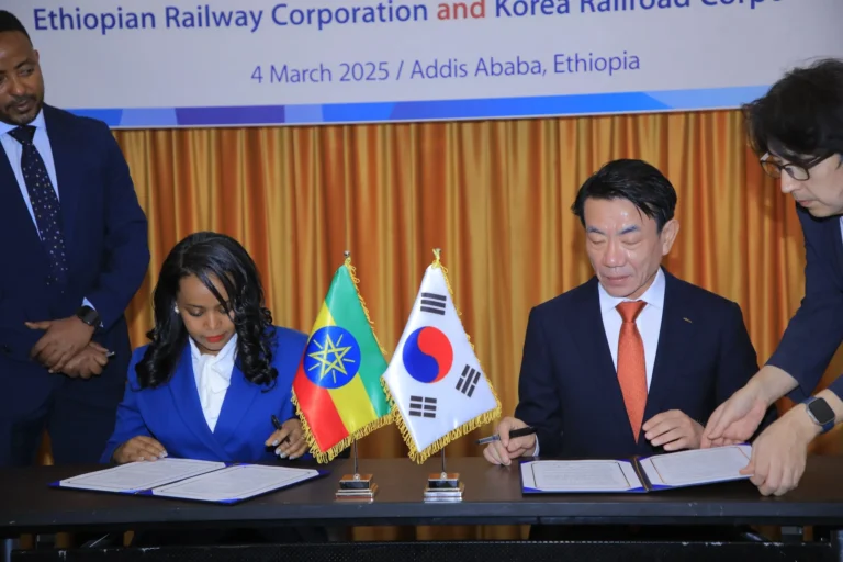 Ethiopian, Korea Railroad Corporations Sign MoU on Improving Efficiency of Ethiopia’s Rail Services